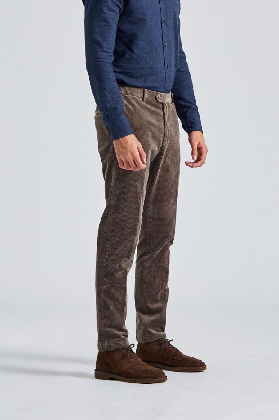 Herre Oscar Jacobson Bukser | Denz Trousers Baked Beige