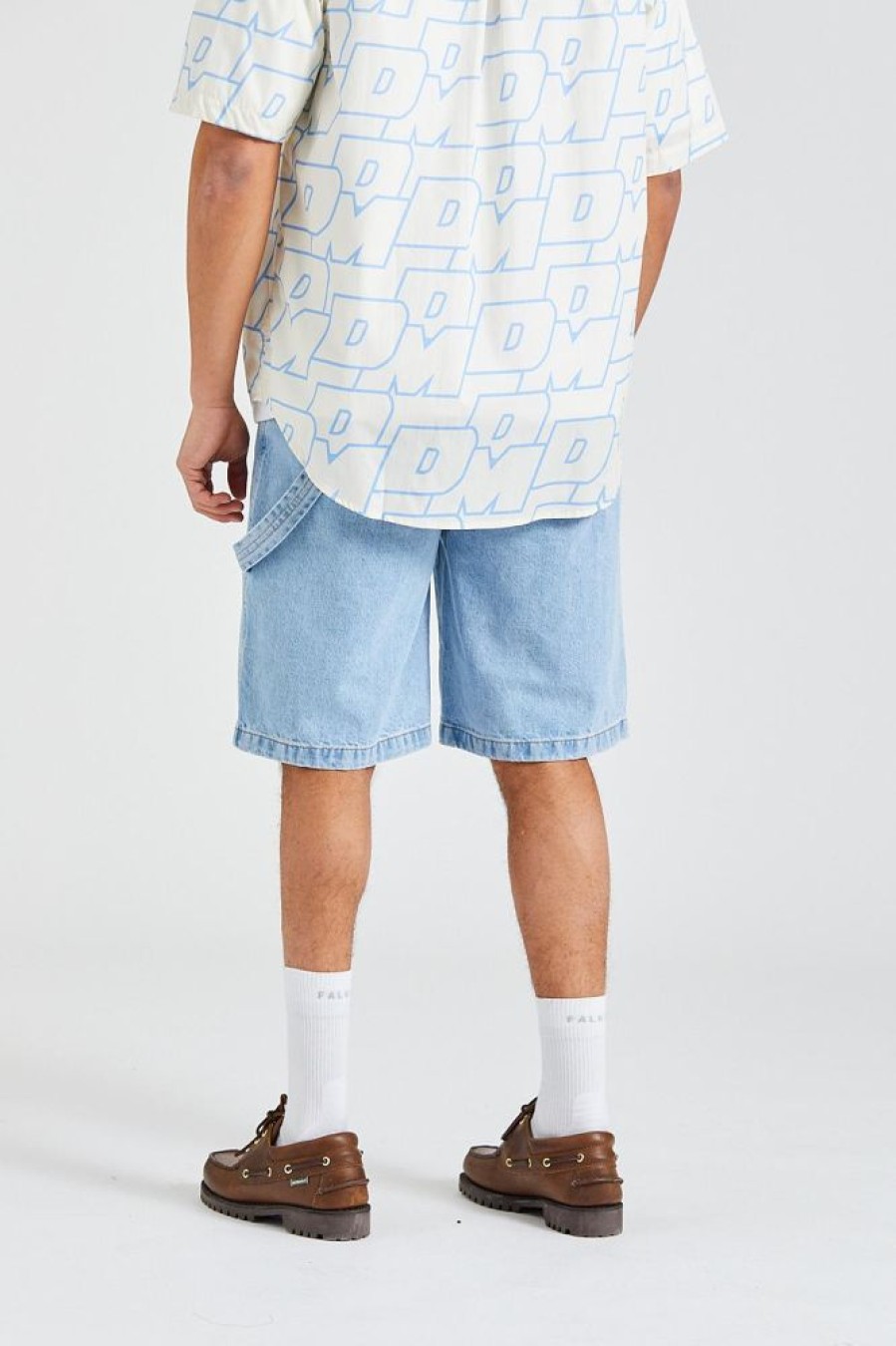 Herre Drôle de Monsieur Shorts | Le Short Jeans Delave Light Blue