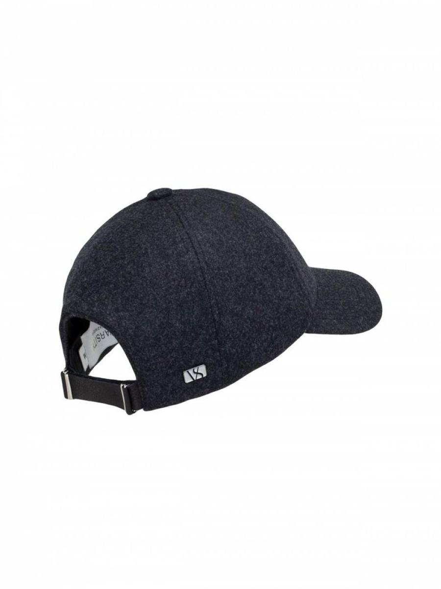 Dame Varsity Headwear Capser Og Hatter | Nightfall Black Wool Soft Front