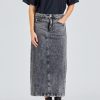 Dame Holzweiler Skjort | Louis Long Skirt Dk Grey