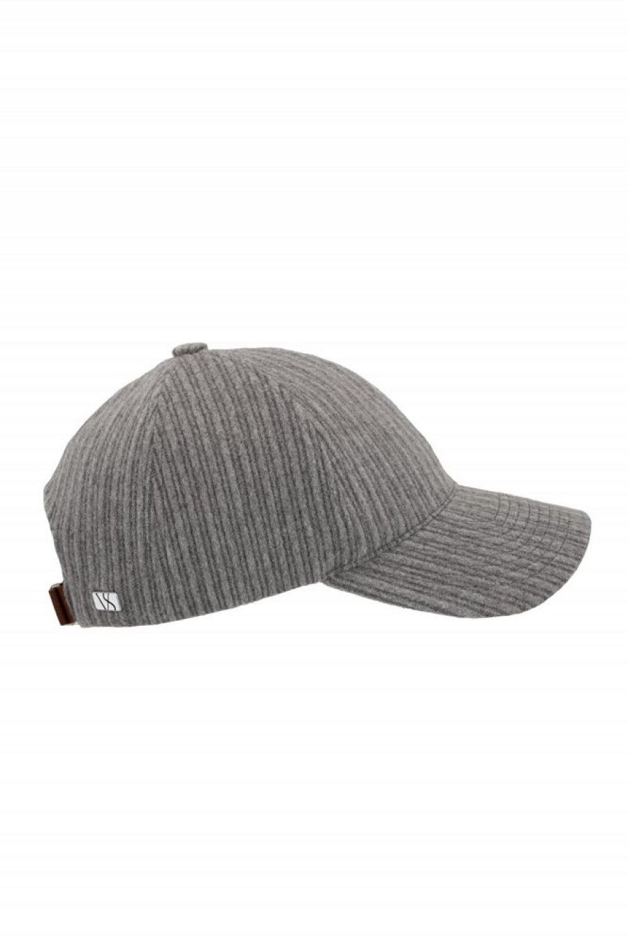 Herre Varsity Headwear Capser | Grey Corduroy Wool Soft Front