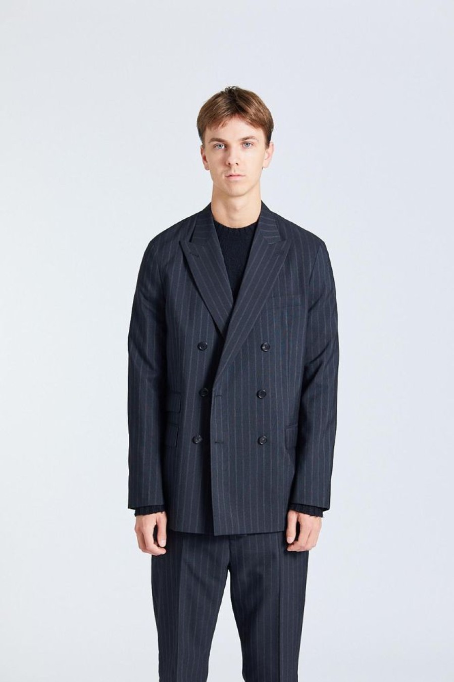 Herre Acne Studios Blazere | Fn-Mn-Suit000357 Black/Grey