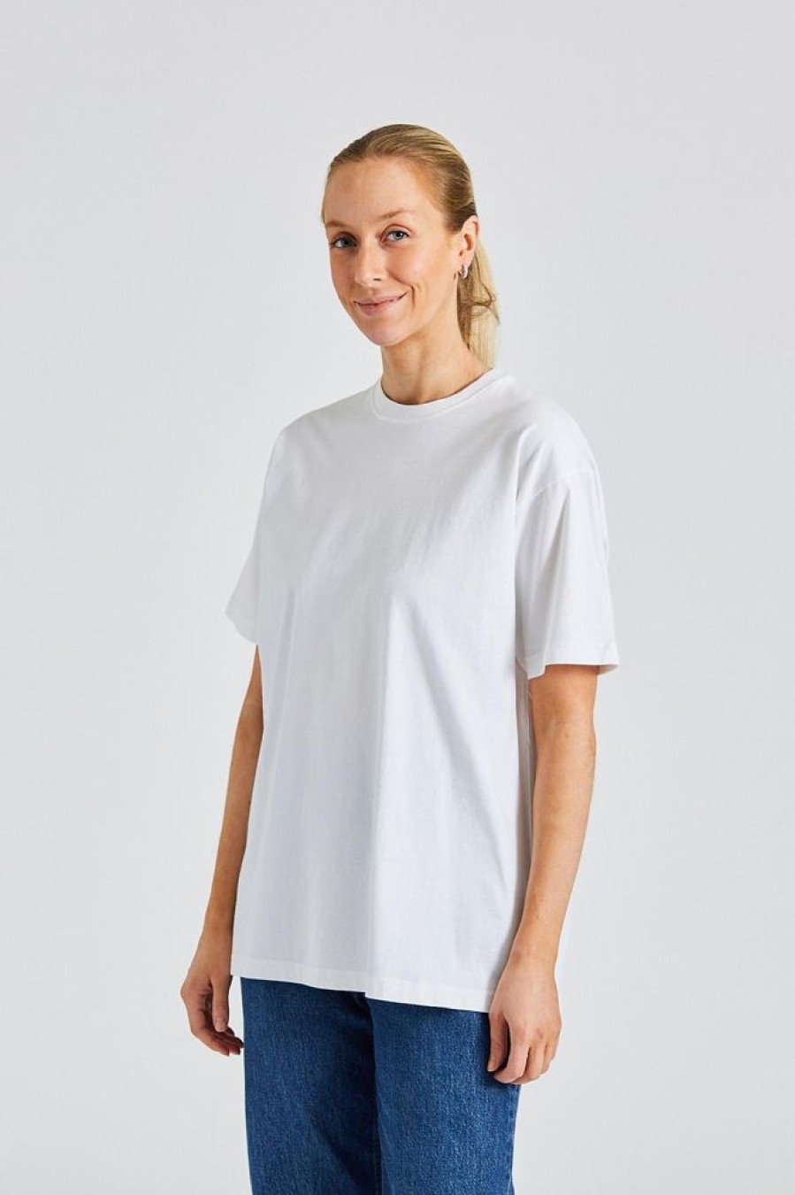 Dame Toteme T-Skjorter | Straight Cotton Tee Off -White