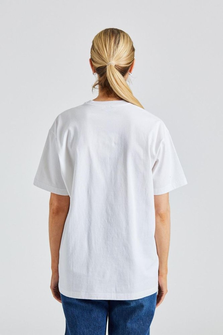 Dame Toteme T-Skjorter | Straight Cotton Tee Off -White