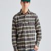 Herre Drakes Skjorter | Brushed Madras Check Work Shirt