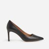 Dame Flattered Pumps | Charlie Leather Black