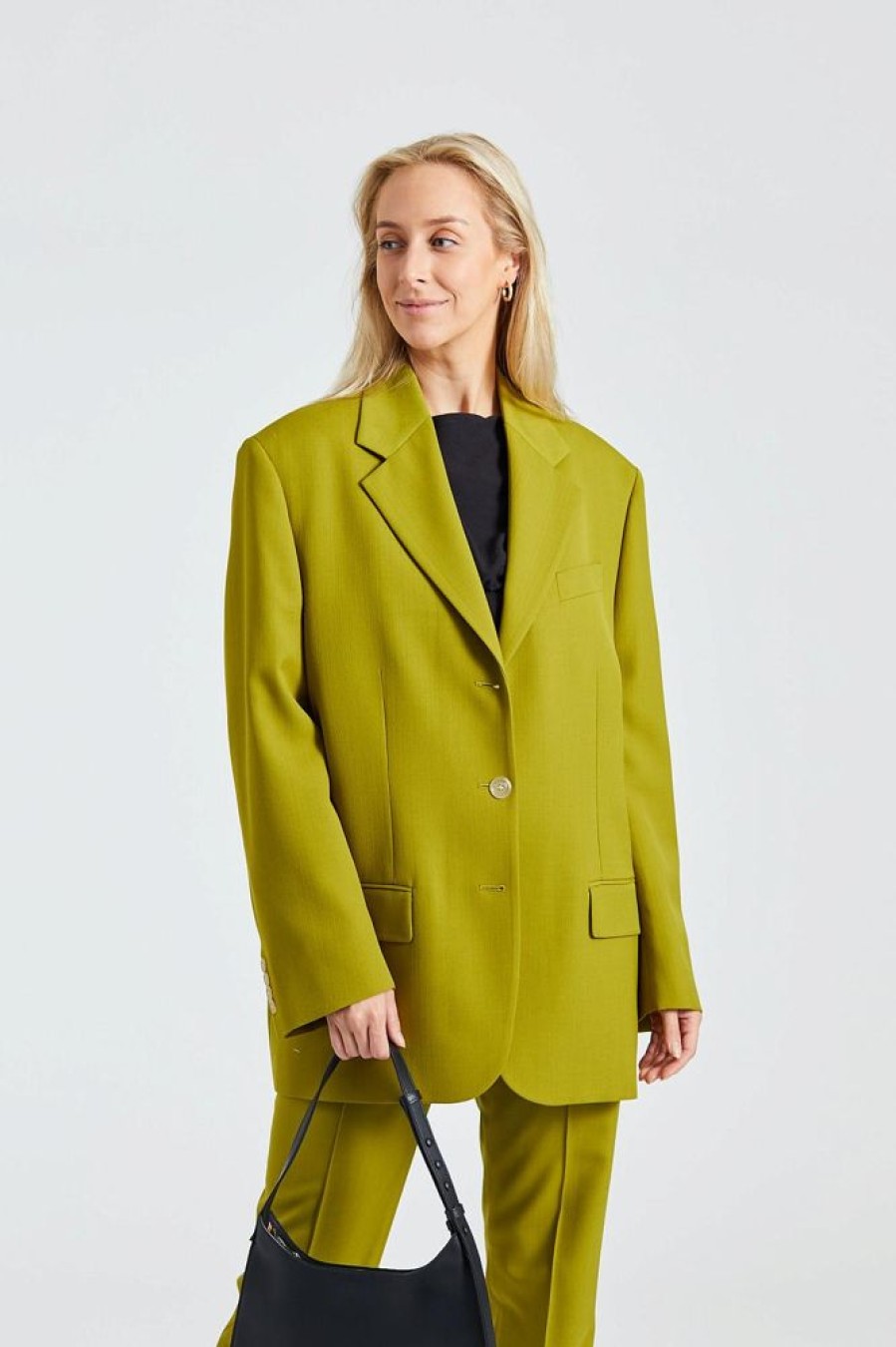 Dame Acne Studios Blazere | Relaxed Fit Suit Jacket Seaweed Green Fn-Wn-Suit000509