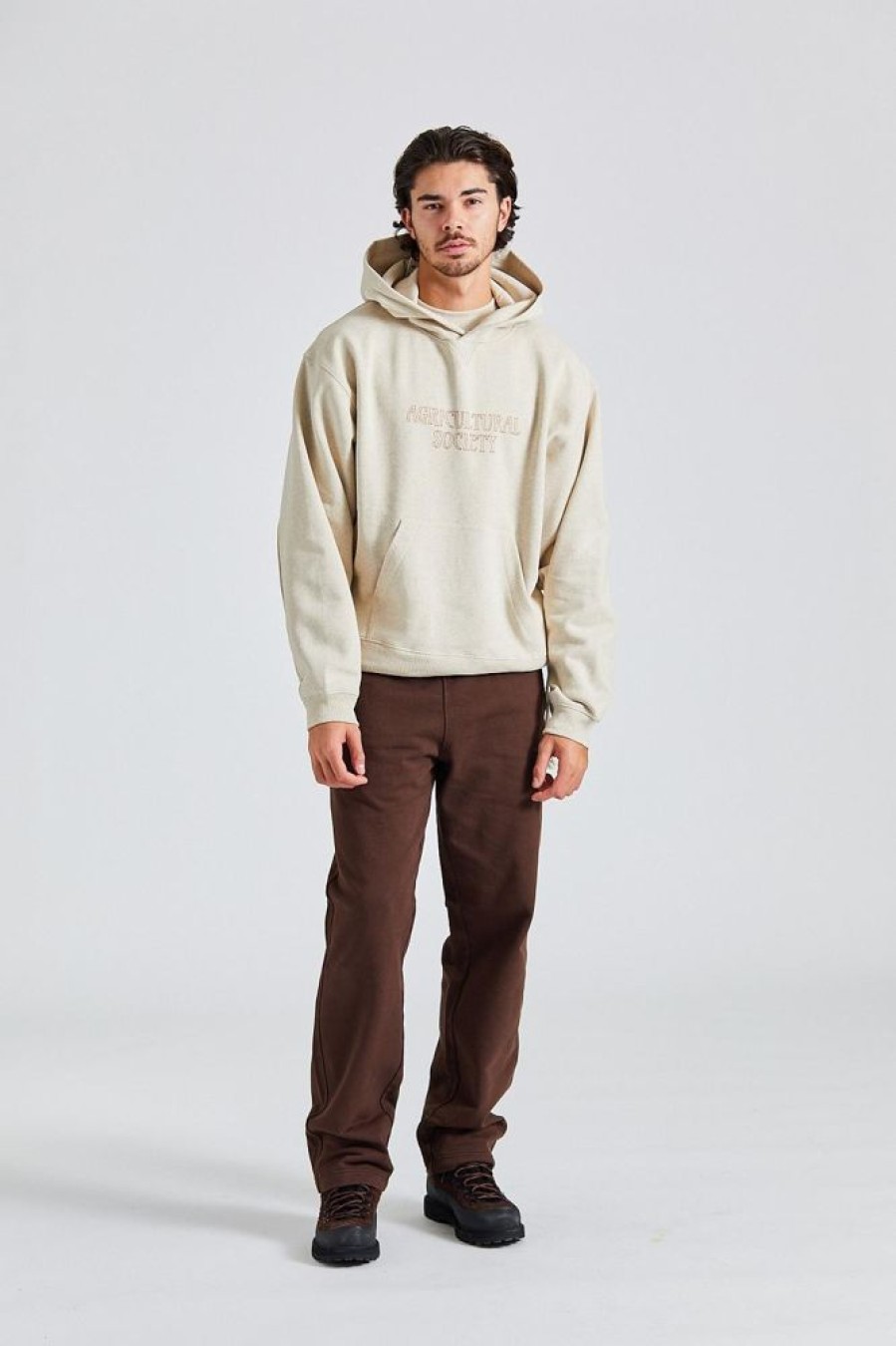 Herre Holzweiler Gensere | M Tide Society Hoodie Sand Mix