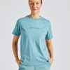 Dame Holzweiler T-Skjorter | Penny Emboss Tee Teal