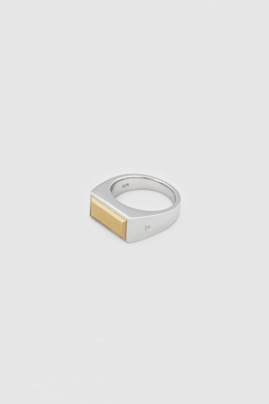 Herre Tom Wood Jewelry | Peaky Ring Gold Top