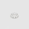 Dame Tom Wood Jewelry | Cushion Band Open Zirconia Silver