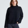 Dame Filippa K Gensere | Mika Yak Funnelneck Sweater Black