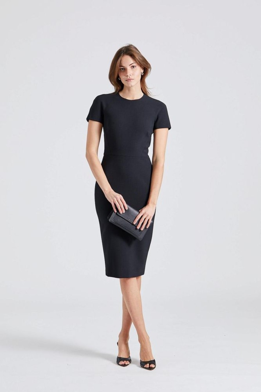 Dame Victoria Beckham Kjoler | T-Shirt Fitted Dress Black