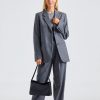 Dame Toteme Dresser Og Sett | Tailored Double Pleated Suit Grey Melange