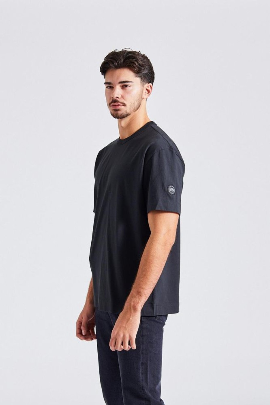 Herre Canada Goose T-Skjorter | Gladstone Relaxed T-Shirt Bd Black