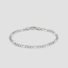 Herre Tom Wood Jewelry | Figaro Bracelet Thick Silver