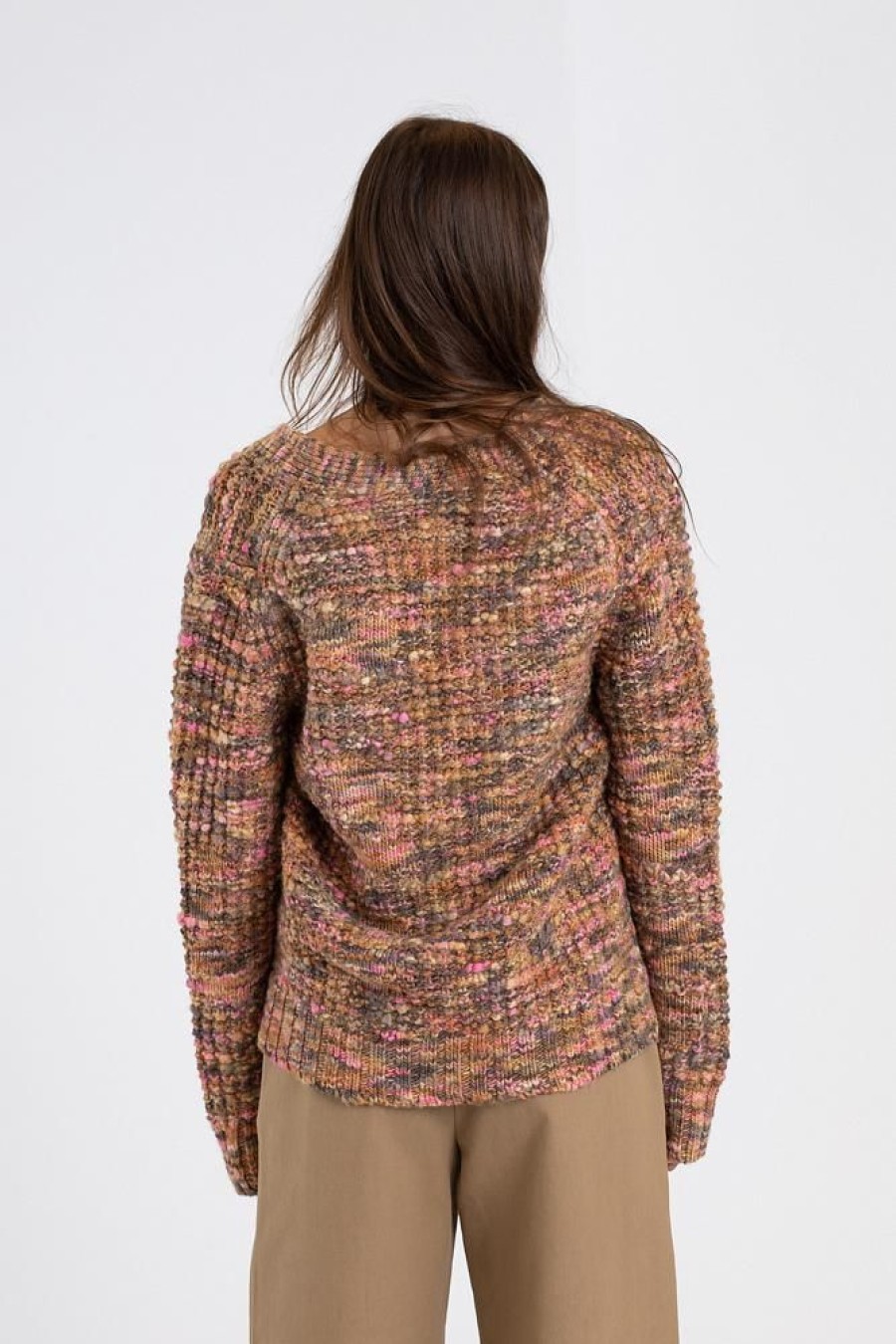 Dame Acne Studios Cardigans | Fn-Wn-Knit000486 Pink/Multi