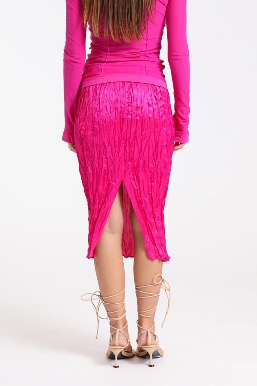 Dame Acne Studios Skjort | Fn-Wn-Skir000491 Fuchsia Pink