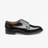 Herre LOAKE Dressko | 771 Black Polished Plain Derby