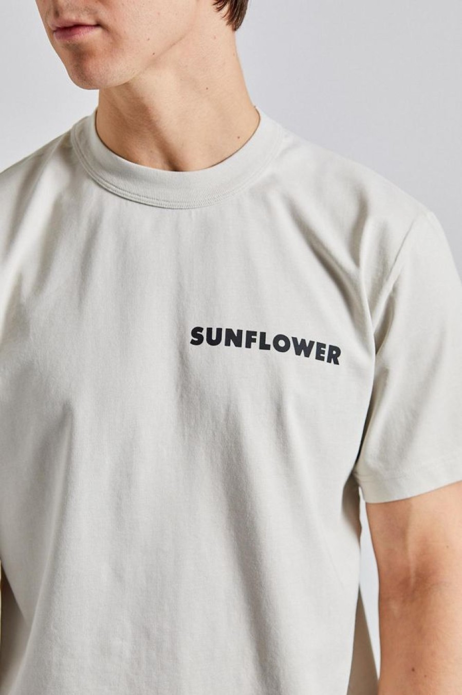 Herre SUNFLOWER T-Skjorter | Master Logo Tee Ss Light Grey