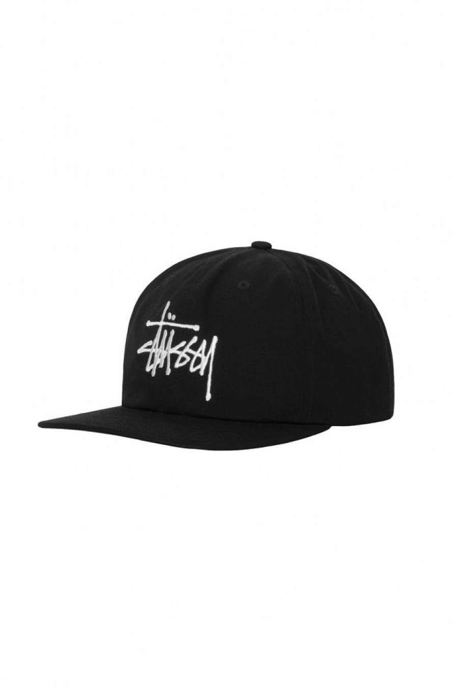 Herre Stüssy Capser | Basic Strapback Cap Black