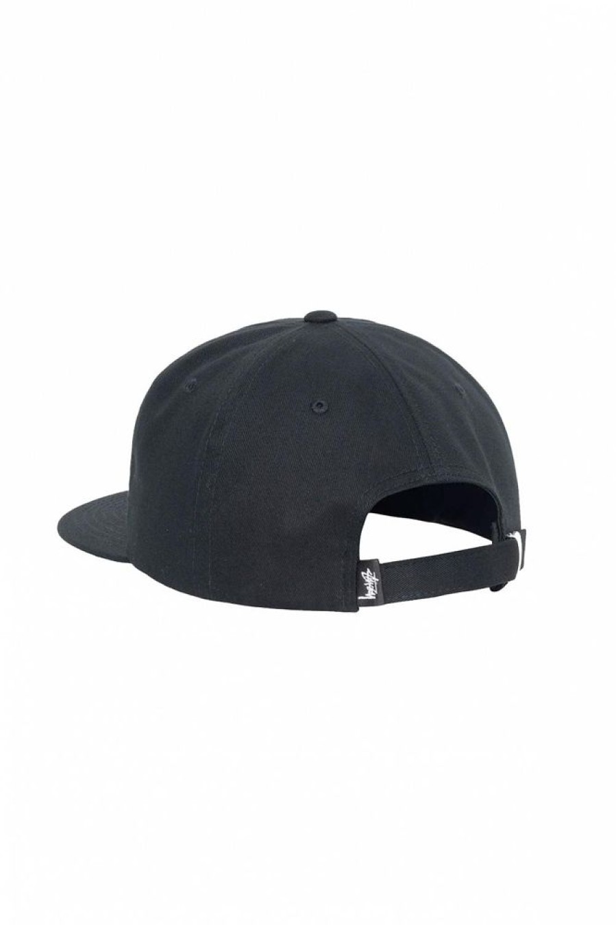 Herre Stüssy Capser | Basic Strapback Cap Black