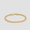 Herre Tom Wood Jewelry | Curb Bracelet Large Gold