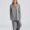 Dame Ganni Dresser Og Sett | Herringbone Suit Frost Grey