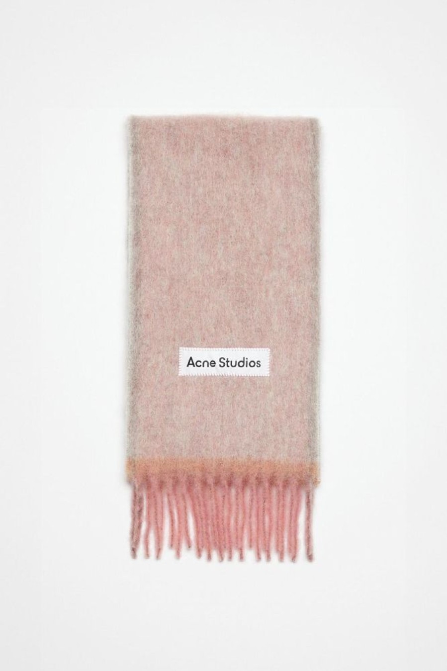 Dame Acne Studios Skjerf | Mohair Wool Fringe Scarf Dusty Pink Fn-Ux-Scar000328