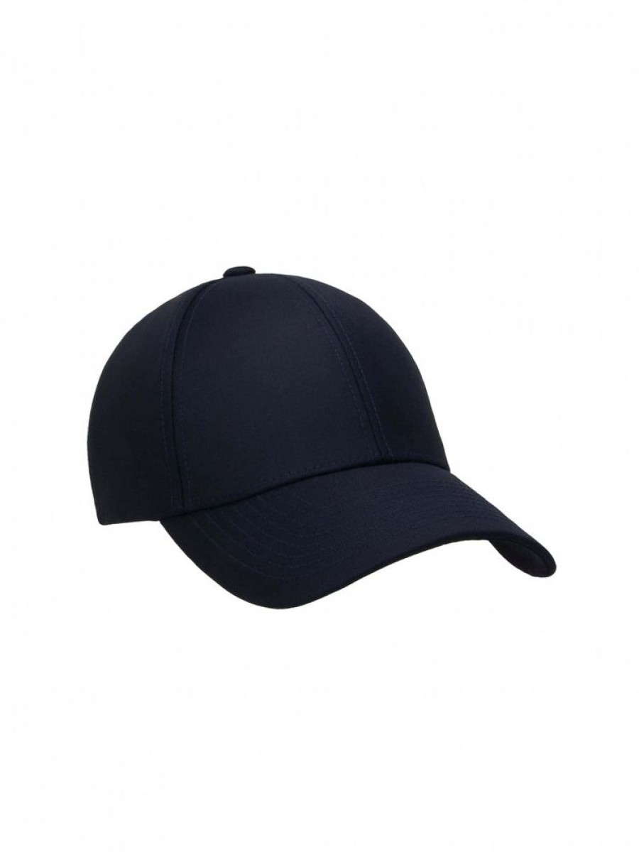 Dame Varsity Headwear Capser Og Hatter | Navy Wool Tech