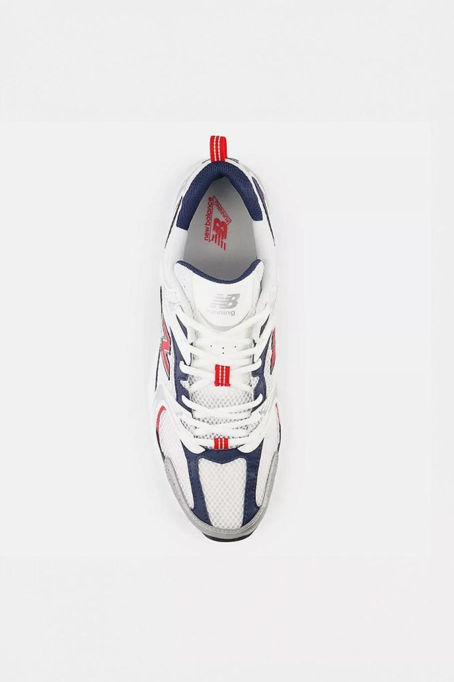 Dame New Balance Sneakers | Mr530Lo White/Silver Metalic/Nb Navy