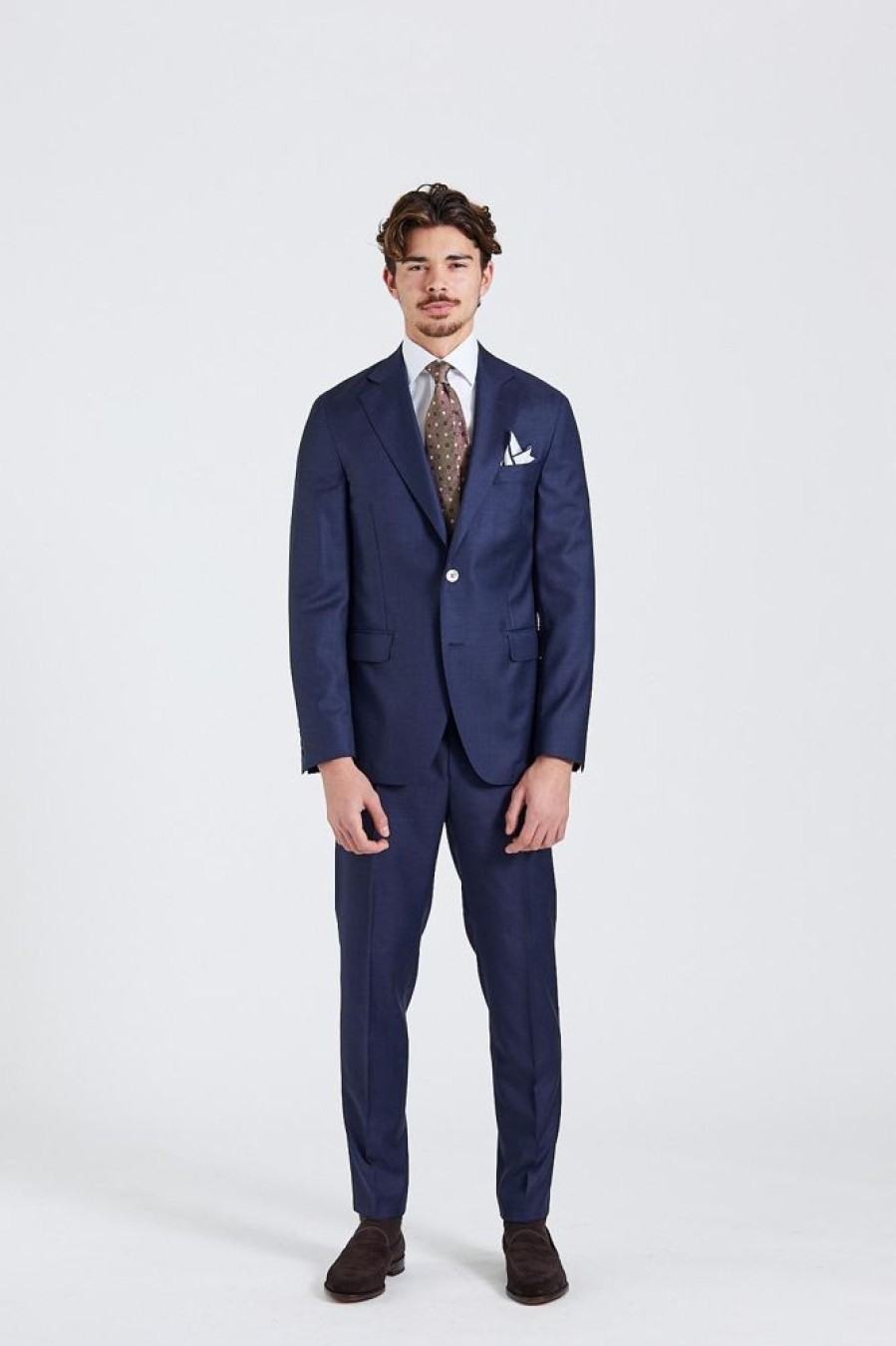 Herre Onesto Dresser | N.Siena Prato Suit Blue Melange