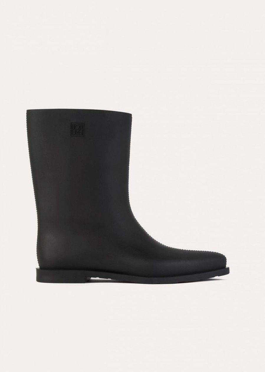 Dame Toteme Stovler | The Rain Boot Black