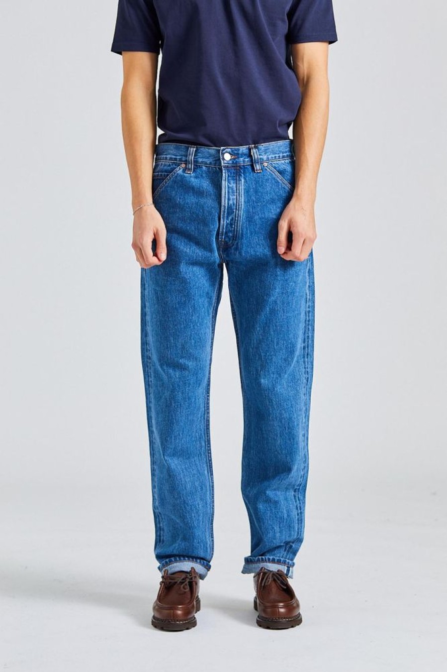 Herre Drakes Jeans | 5-Pocket Jap Selvedge Denim Mid-W Jean