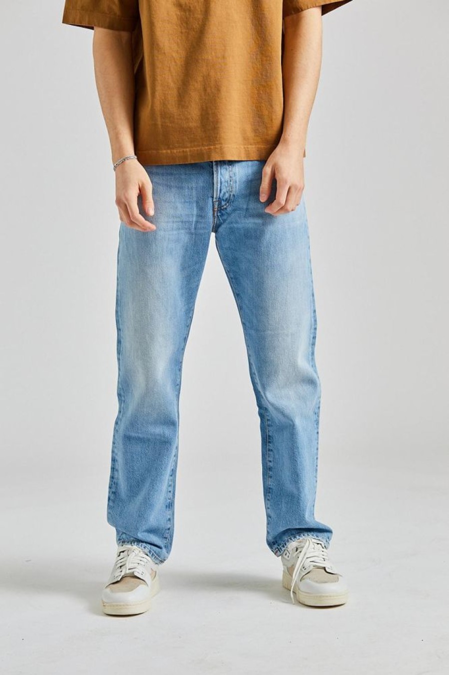 Herre Acne Studios Jeans | Relaxed Fit Jeans Light Blue Vintage Acne Studios 2003