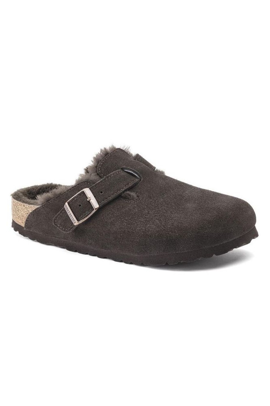 Herre Birkenstock Tofler | Boston Shearling Suede Leather Mocha