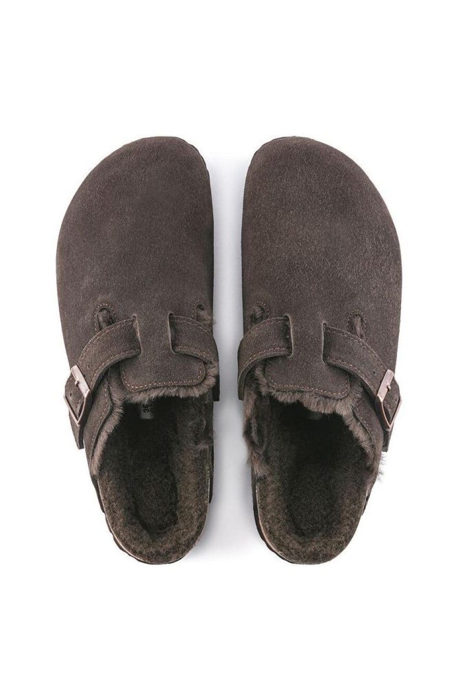 Herre Birkenstock Tofler | Boston Shearling Suede Leather Mocha