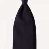 Herre Viola Milano Slips Og Sloyfer | Grenadine Garza Fina Unlined Tie Navy