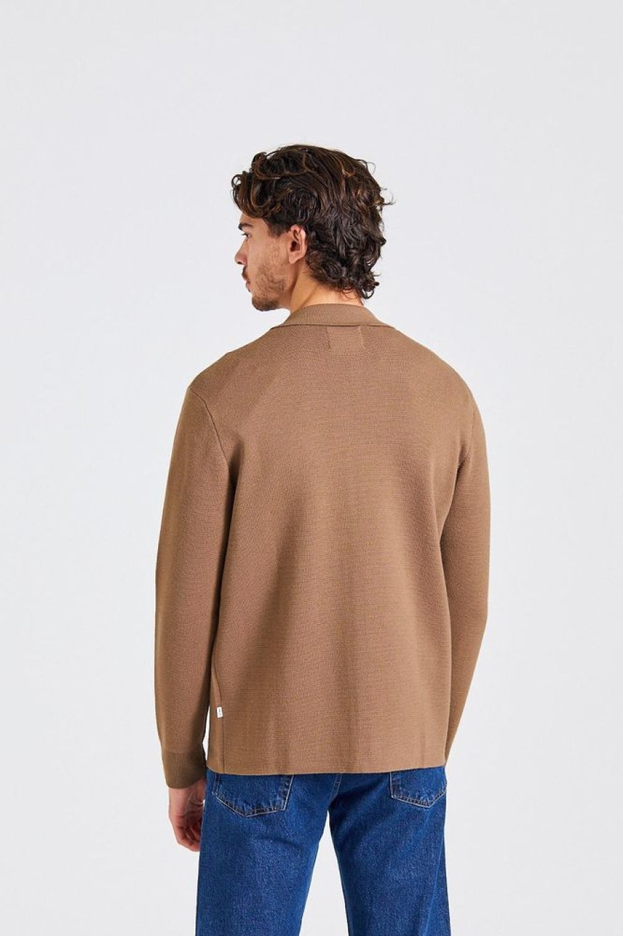 Herre NN07 Cardigans | Harald Full Zip Shitake