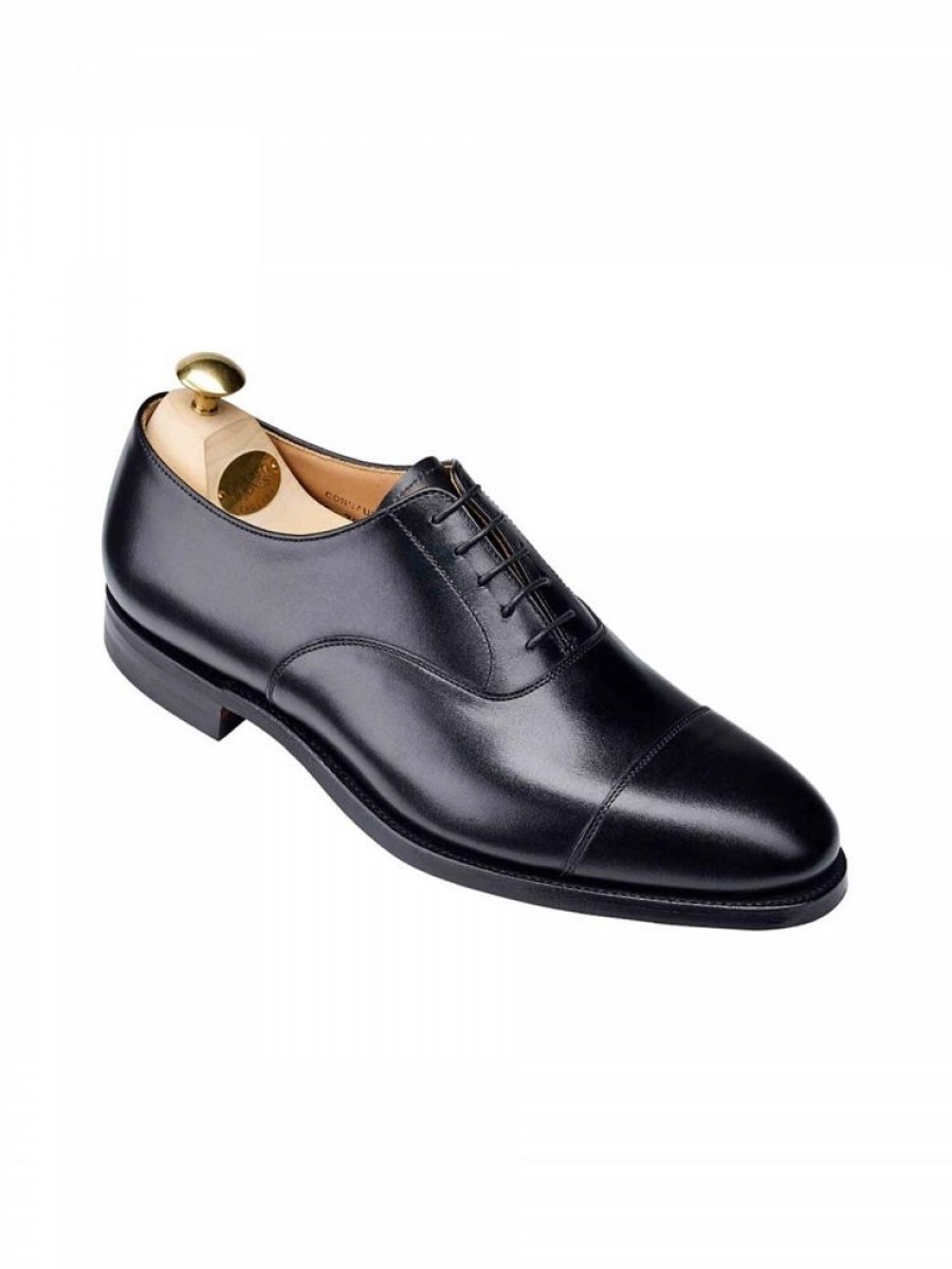 Herre Crockett & Jones Dressko | Connaught Black Calf City Sole