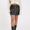 Dame REMAIN Skjort | Jula Leather Skirt Demitasse