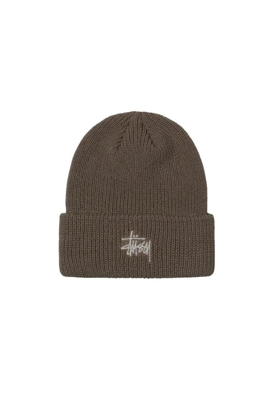 Herre Stüssy Luer Og Panneband | Basic Cuff Beanie Stone