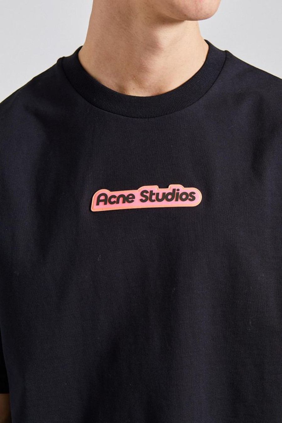 Herre Acne Studios T-Skjorter | Fn-Mn-Tshi000583 Black