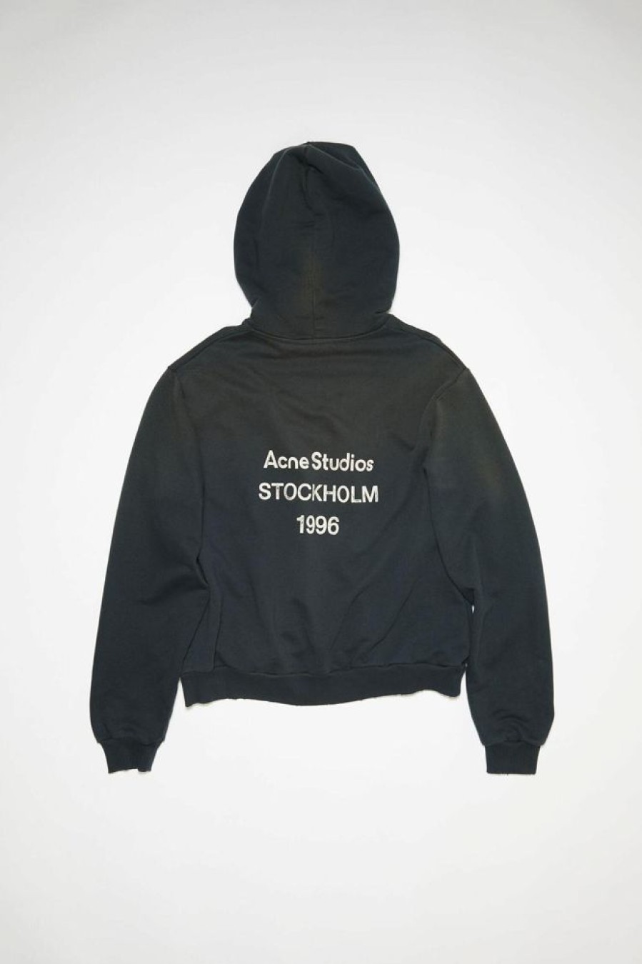 Dame Acne Studios Gensere | Logo Hooded Sweater Black Fn-Ux-Swea000020