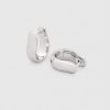 Dame Tom Wood Jewelry | Oyster Hoops Small Silver