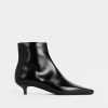 Dame Toteme Skoletter | The Slim Ankle Boot Black Patent