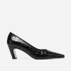 Dame Flattered Pumps | Iggy Black Croco Leather