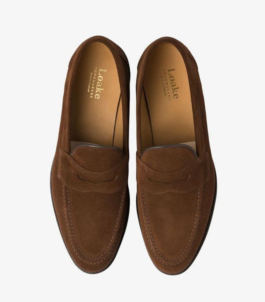 Herre LOAKE Loafers | Imperial Brown Suede