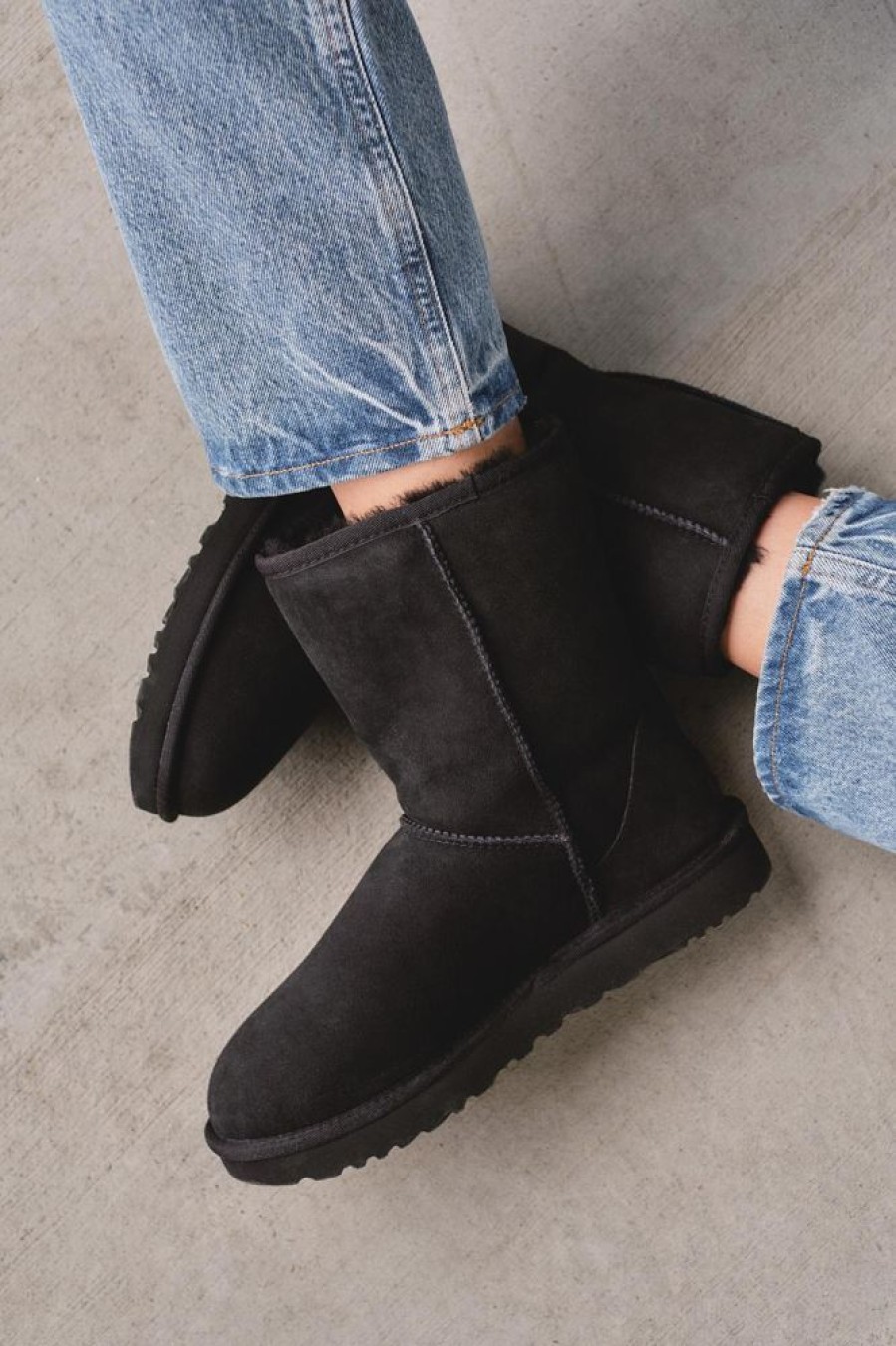 Dame UGG Vintersko | Classic Short Ii Black