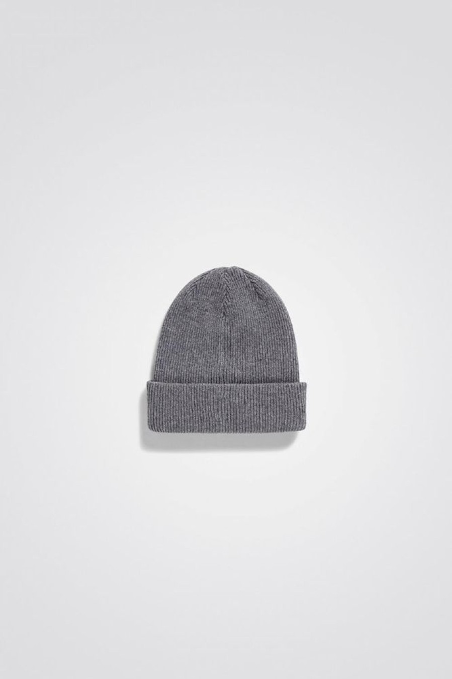 Herre Norse Projects Luer Og Panneband | Merino Lambswool Beanie Grey Melange